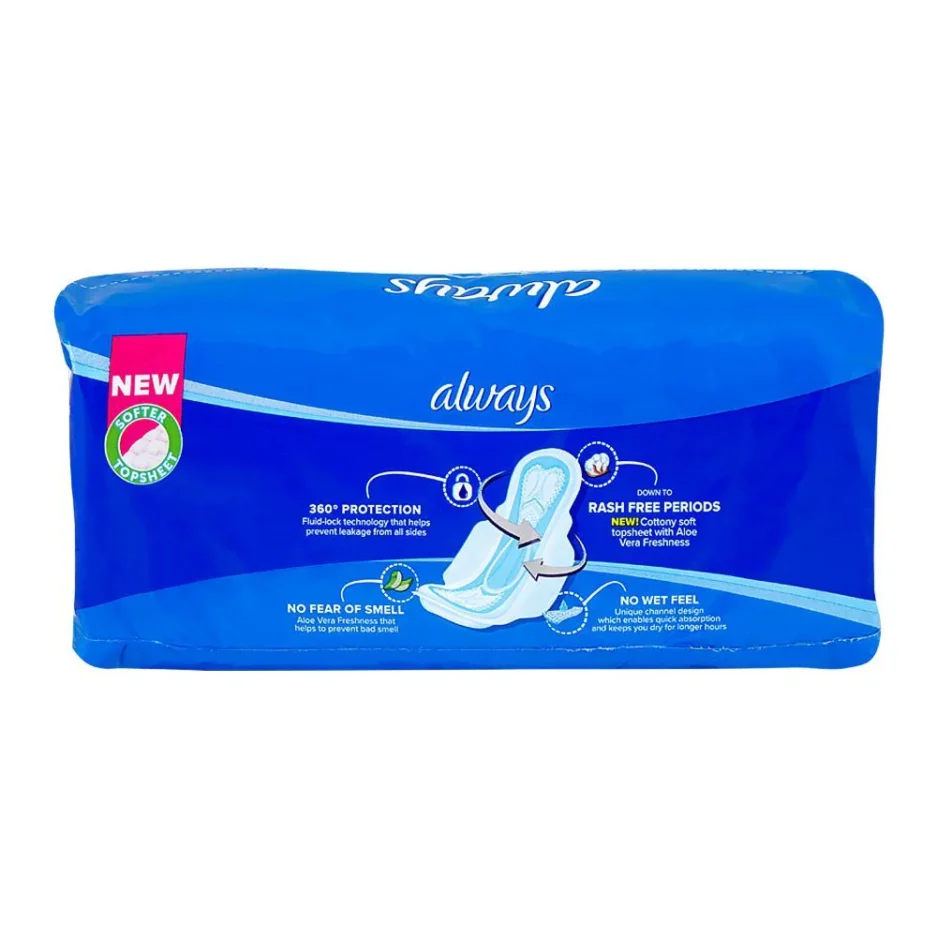 Always Aloe Vera Freshness Maxi Thick Extra Long Pads, 16-Pack - Image 5