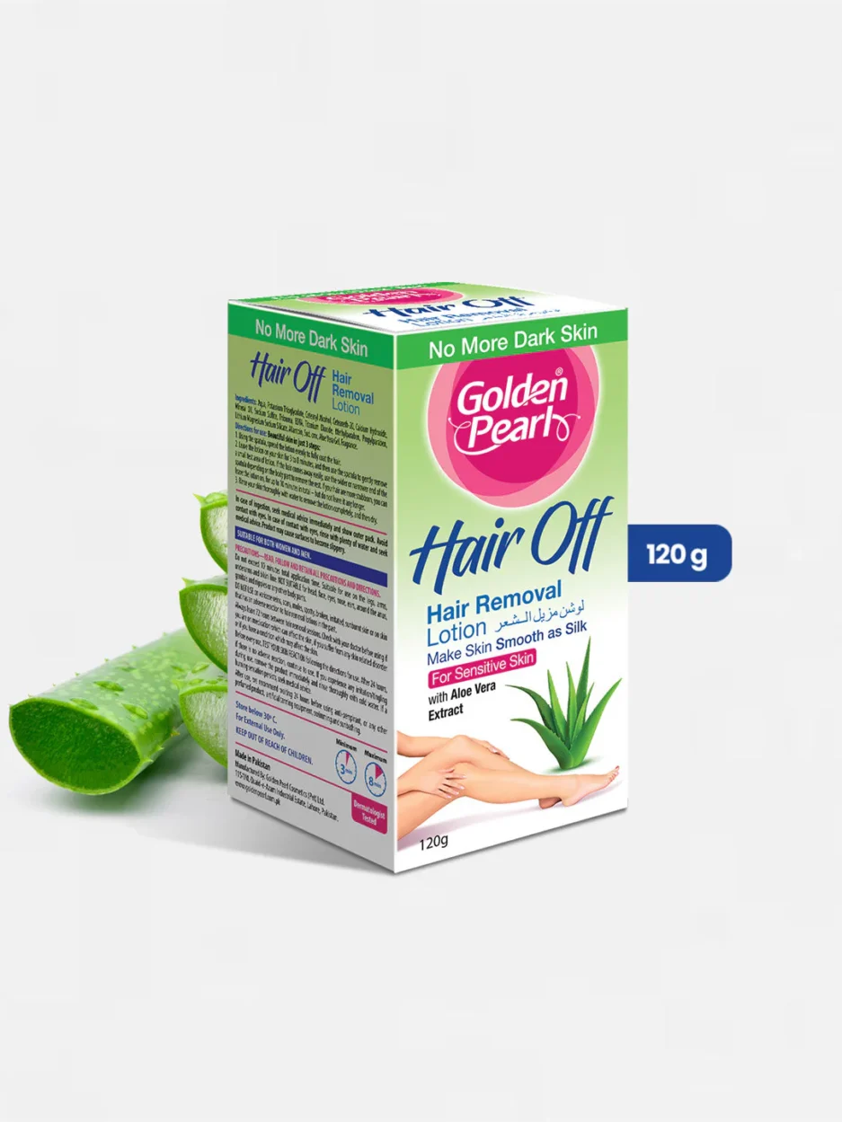 Golden Pearl Hair off Lotion - Aloe Vera - Image 2