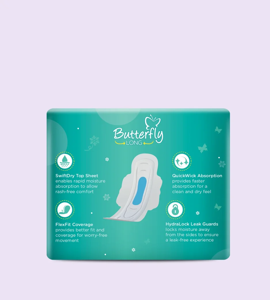 Butterfly Long Ultra Big Saver Sanitary Pads Long 18 Pcs - Image 2