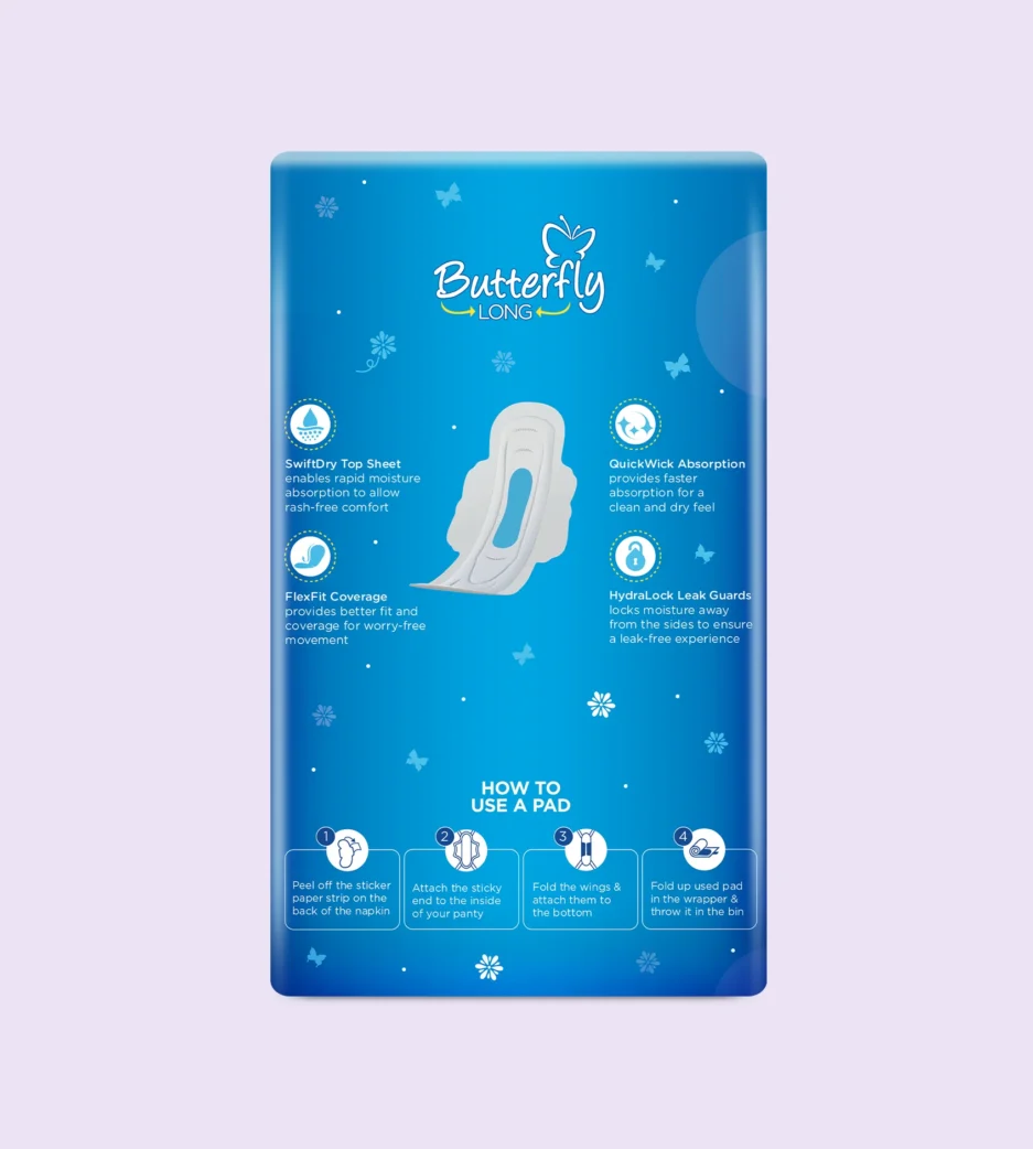 Butterfly Long Ultra Big Saver Sanitary Pads Long 32 Pcs - Image 2